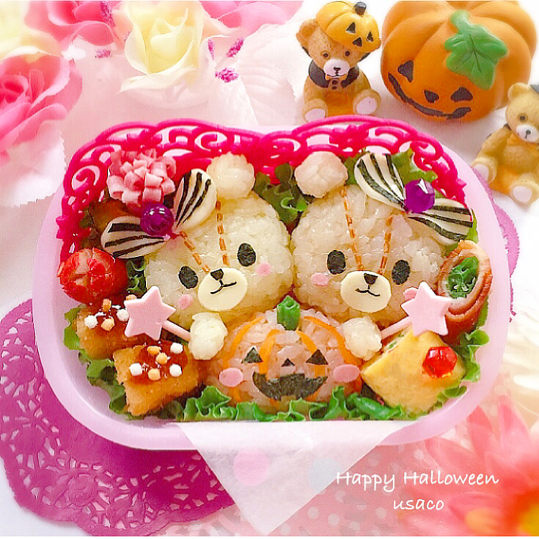 ルルロロちゃんのハロウィン弁当🎃