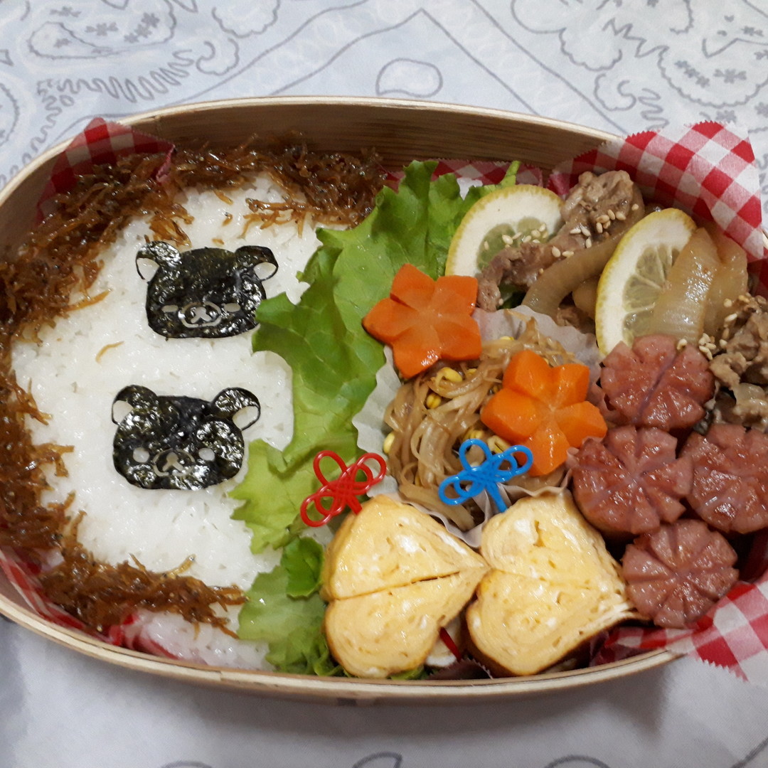 のりあーとリラックマ☆やっつけ弁当