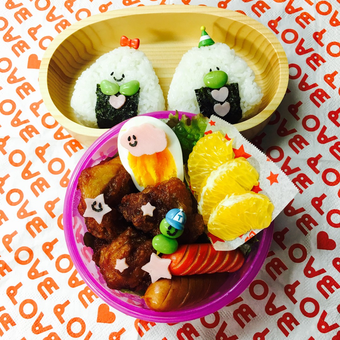 唐揚げサラダのお弁当