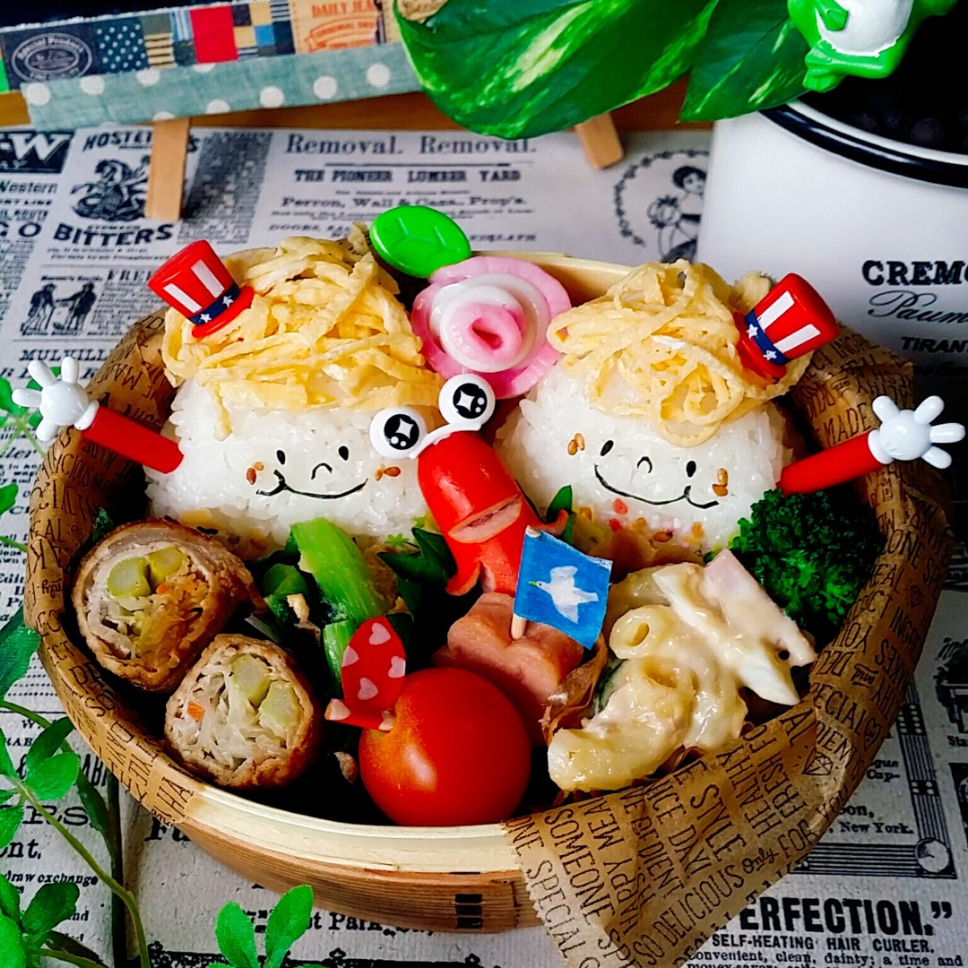 アメリカン金髪君弁当