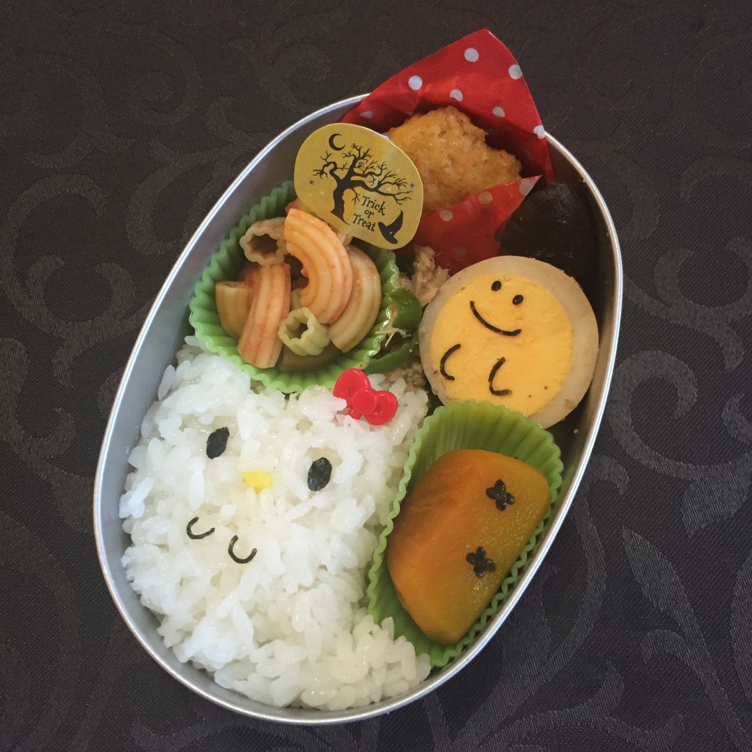 ハロウィン🎃オバケキティーちゃん弁当