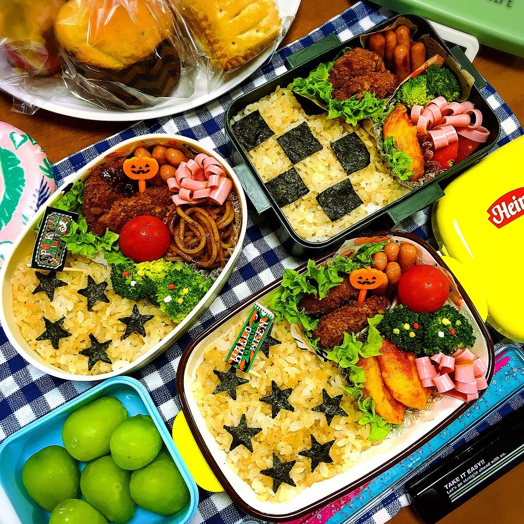 星型海苔弁当