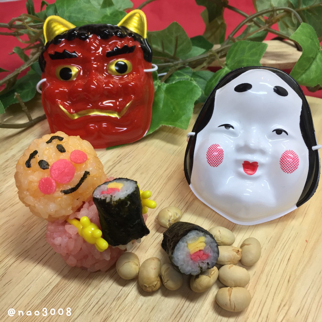 アンパンマン恵方巻を食べるの巻🎶