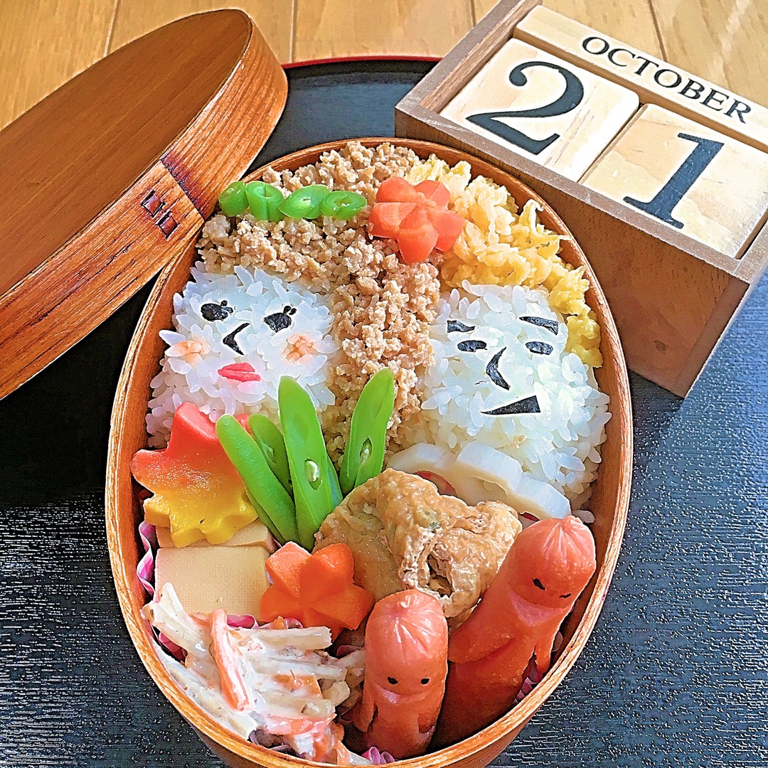 カップルそぼろ弁当