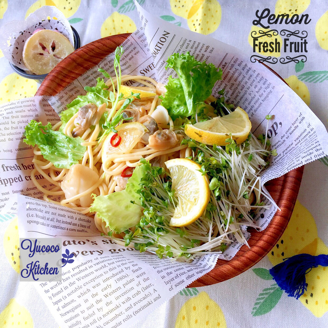0507 国産レモンのボンゴレパスタ ブランチにも♫