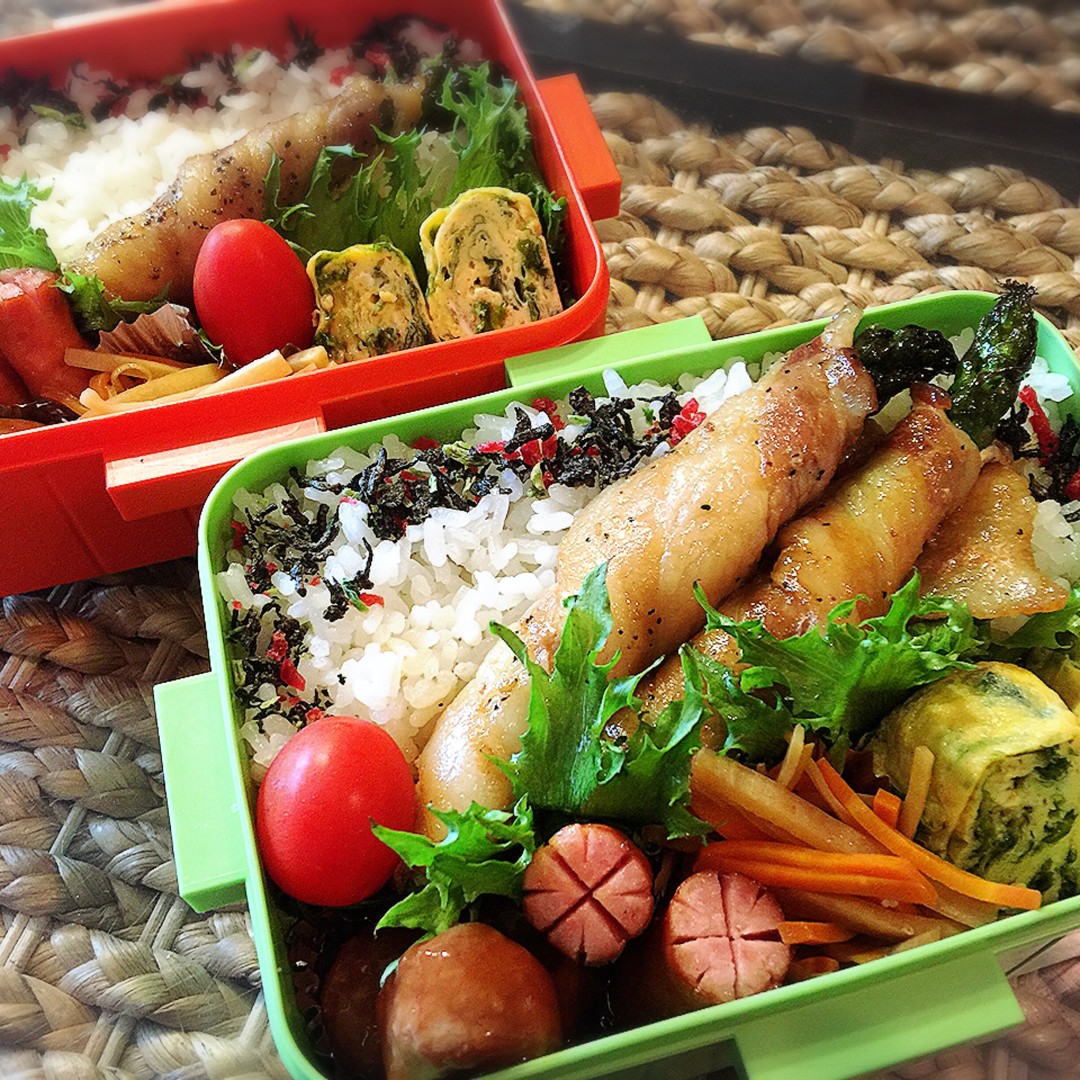 アスパラ肉巻き弁当