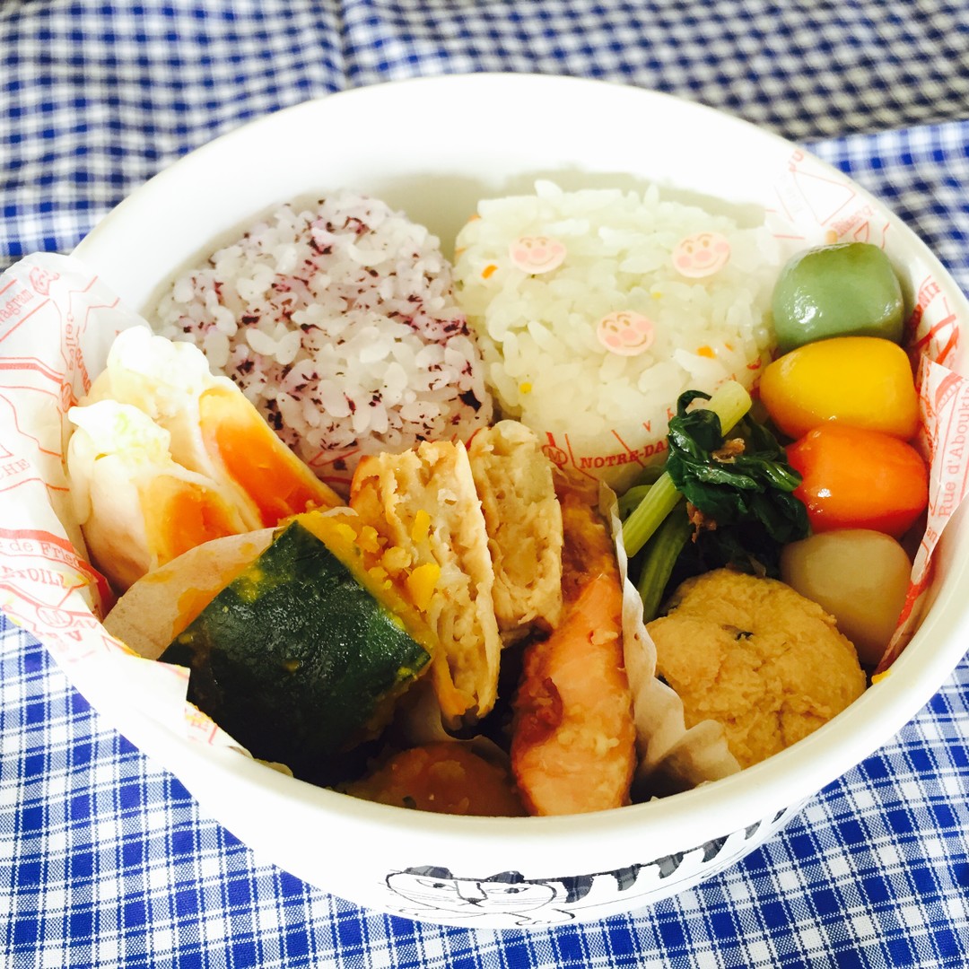 ゆかりとアンパンマンおむすび弁当