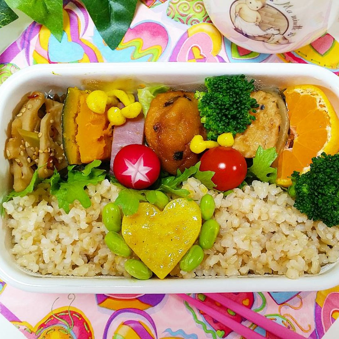 煮物いろいろ玄米ご飯のお弁当