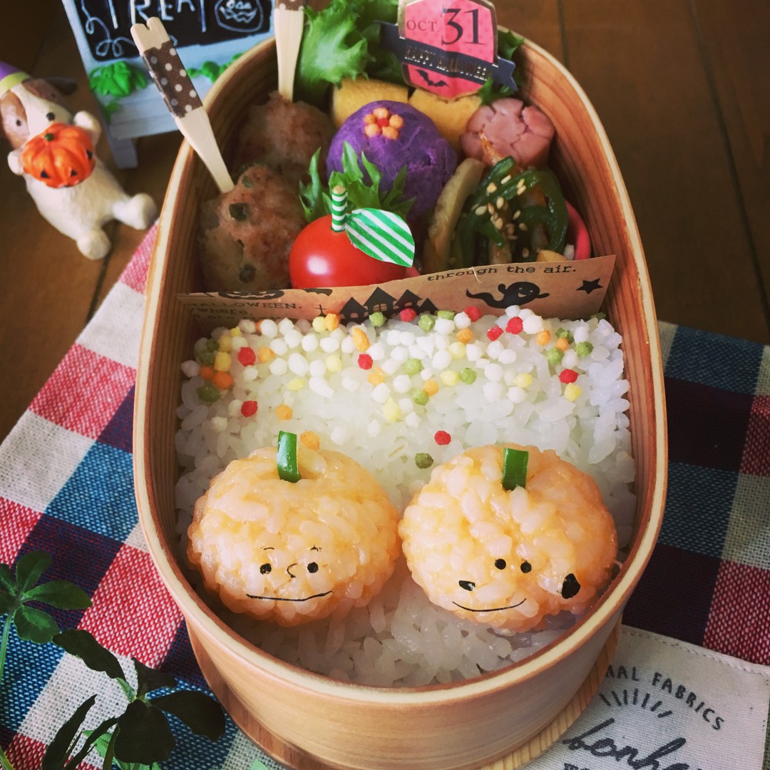 ジャックオーランタン〜スヌーピー&チャーリーのお弁当
