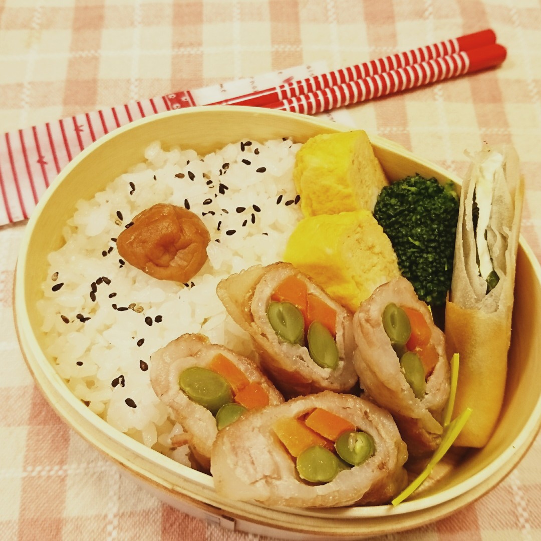 野菜の肉巻き弁当