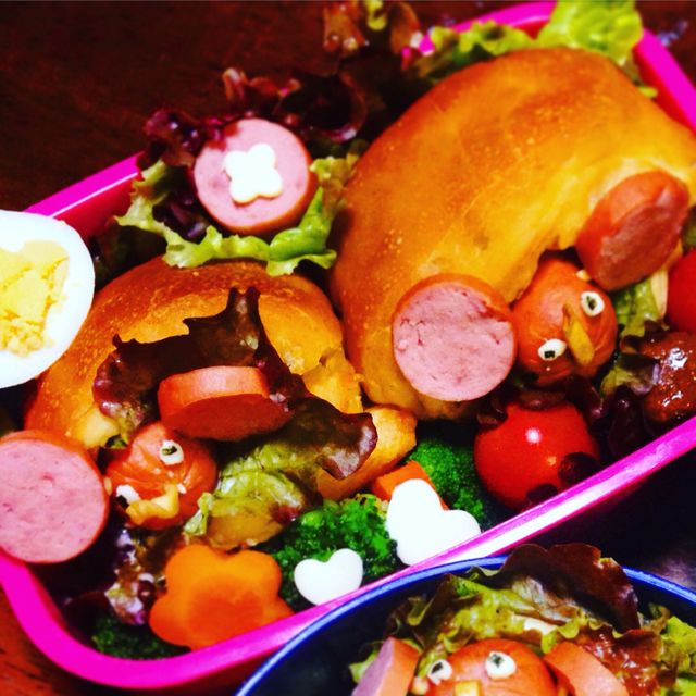何の動物に見えるでしょーか？弁当‼︎