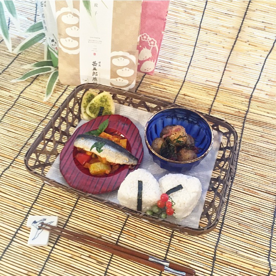 鰯とのラタトゥイユソースどおにぎり