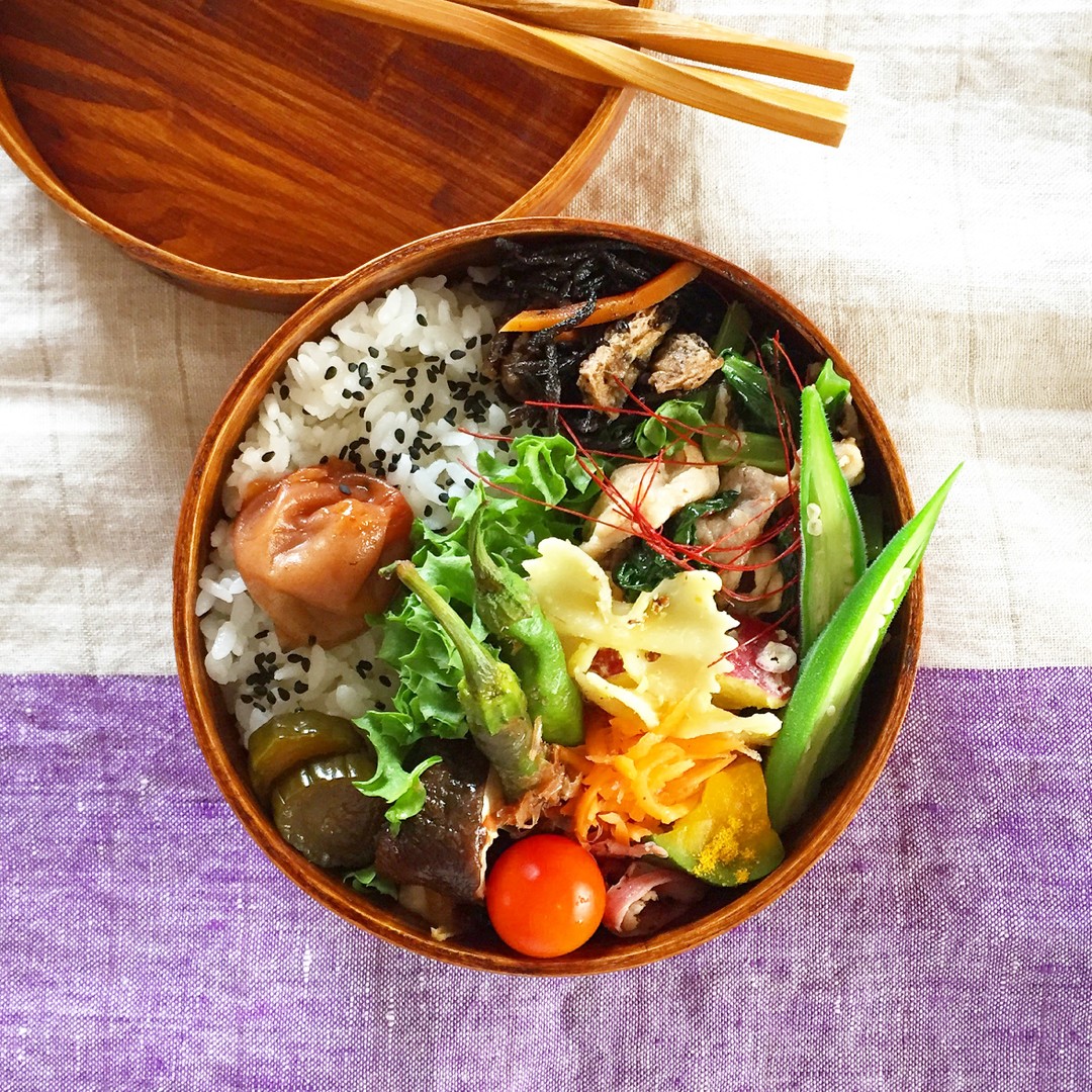 豚肉と小松菜の炒め物弁当