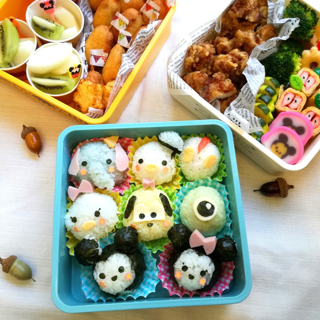 ツムツムおにぎりの運動会弁当