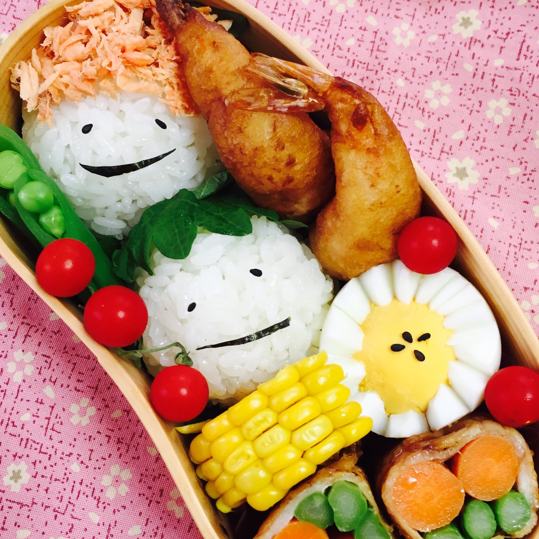 顔にぎり弁当