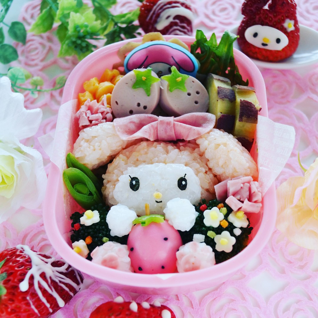 いちごマイメロディちゃんのお弁当