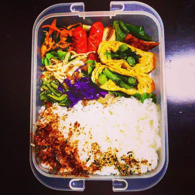 作りおきおかずでお弁当