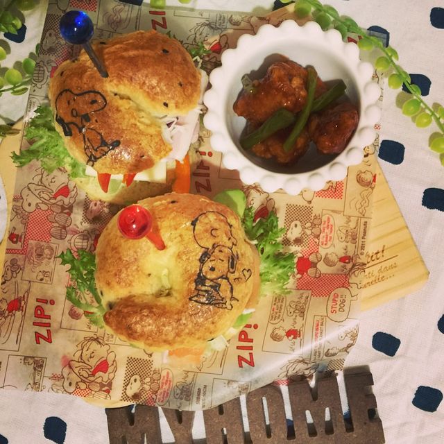 自家製ベーグルサンド弁当