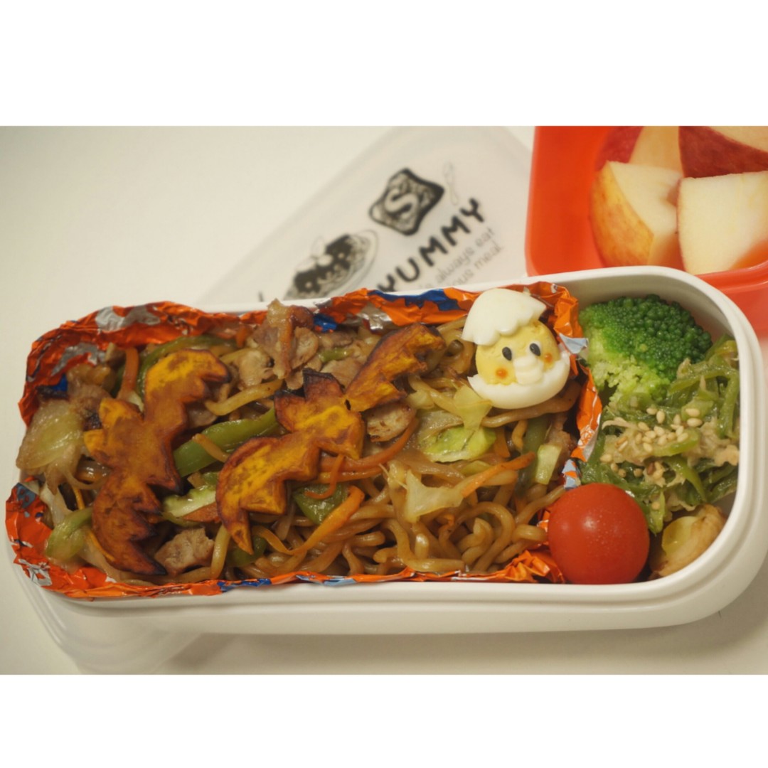 焼きそばハロウィン弁当
