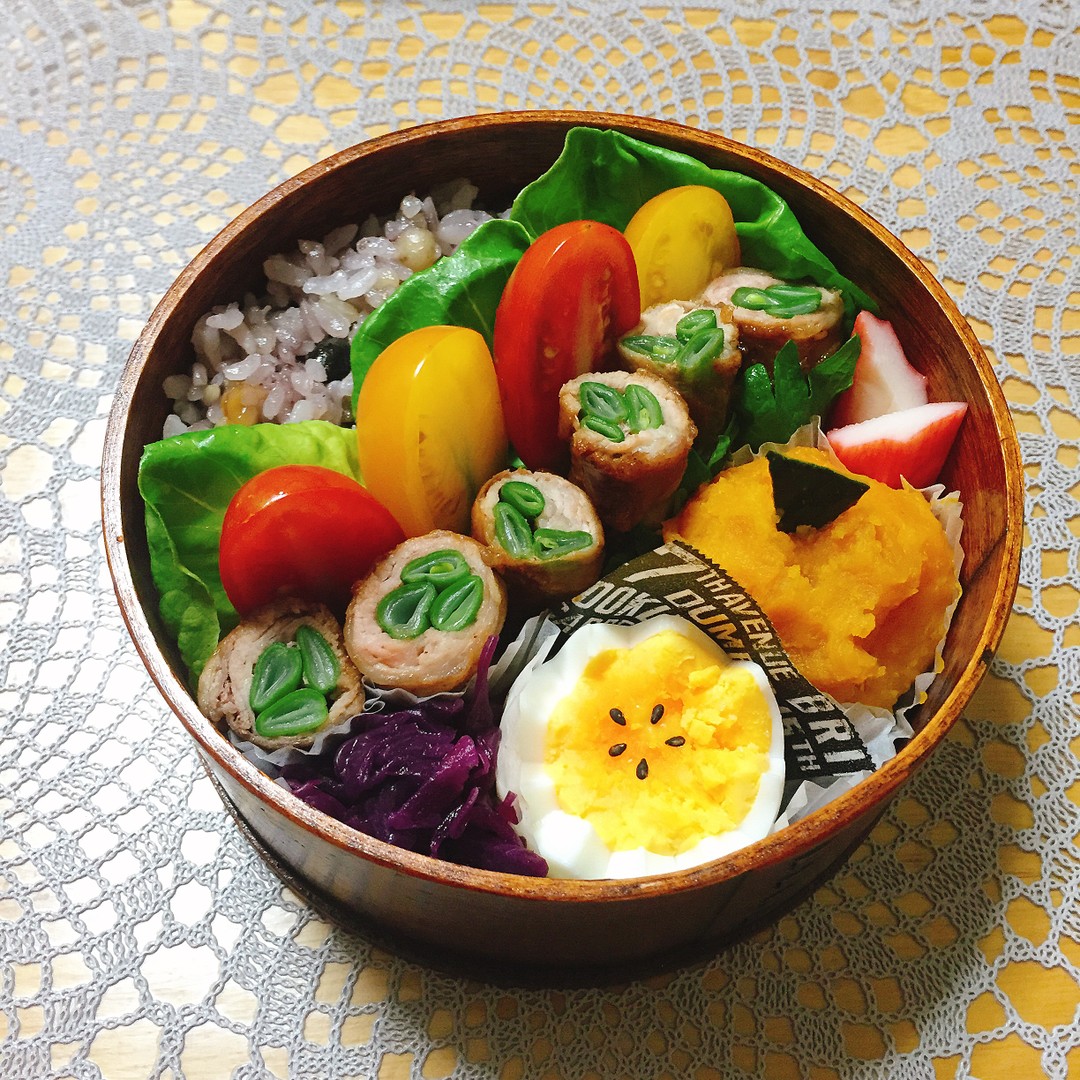 いんげんの肉巻きお弁当