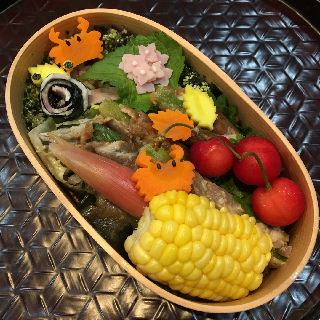 アスパラ肉巻き弁当