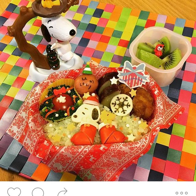 スヌーピ〜クリスマス弁当
