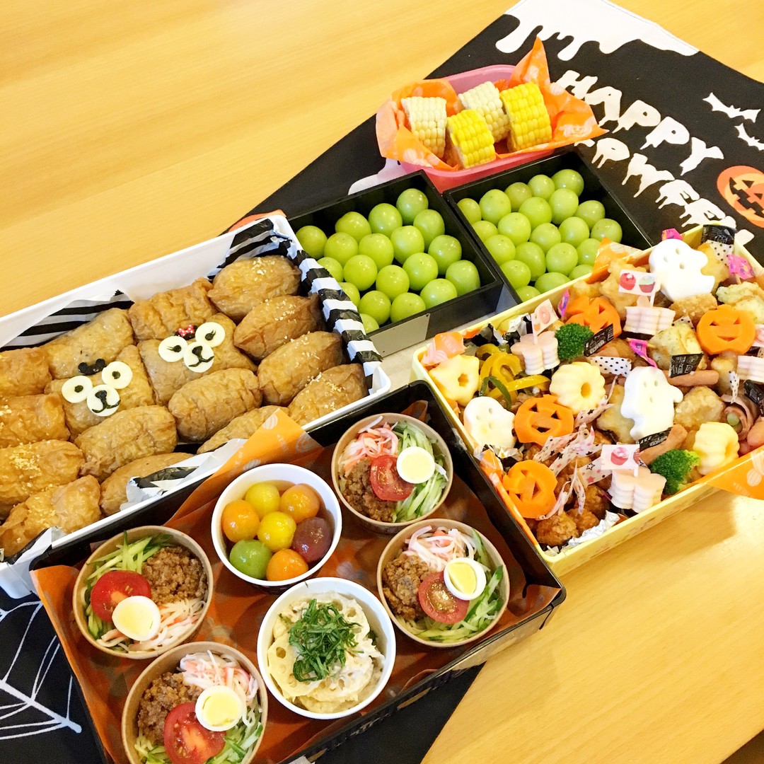 ダッフィーとシェリーメイいなり運動会弁当♬
