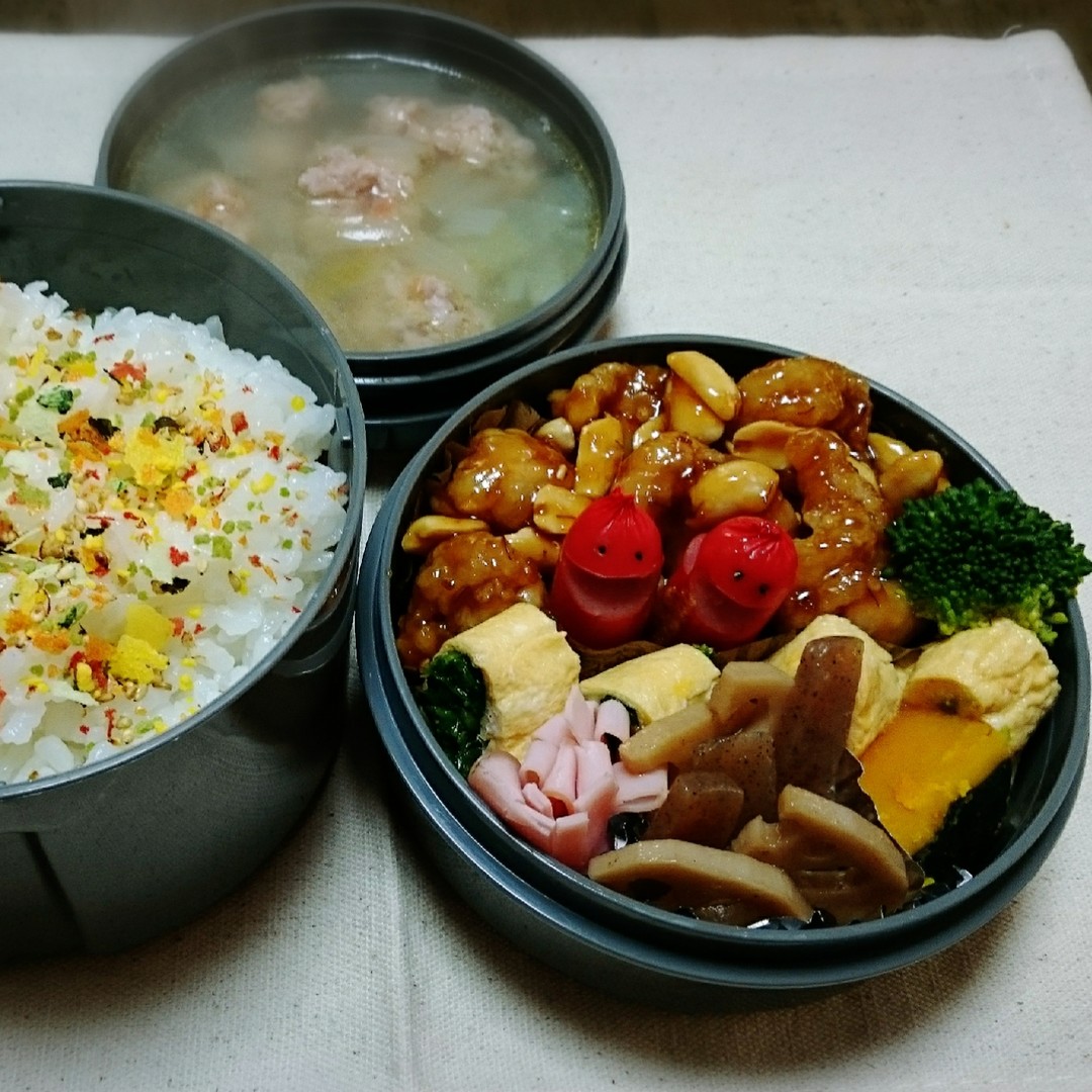ぬくぬく味噌ピー唐揚げ弁当