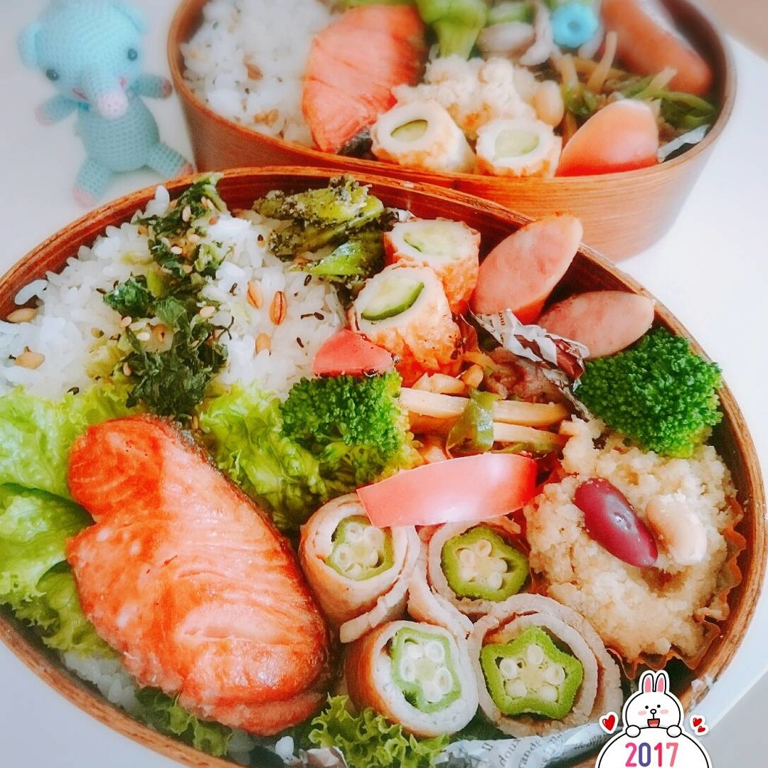 肉巻きオクラ弁当