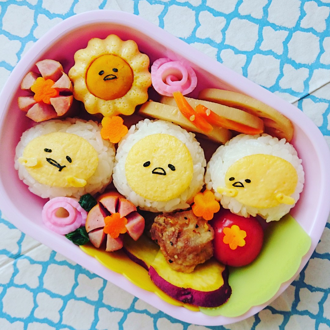 ☆薄焼き卵でぐでたまのお弁当☆