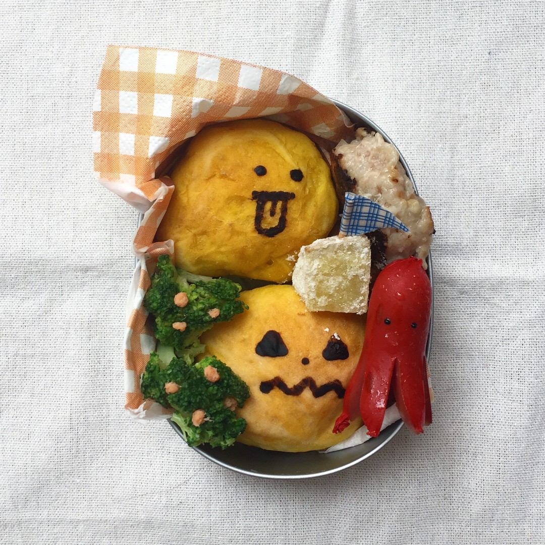 ハロウィン★かぼちゃパン弁当