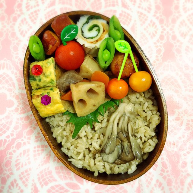 炊き込みご飯で和風パパ弁♡