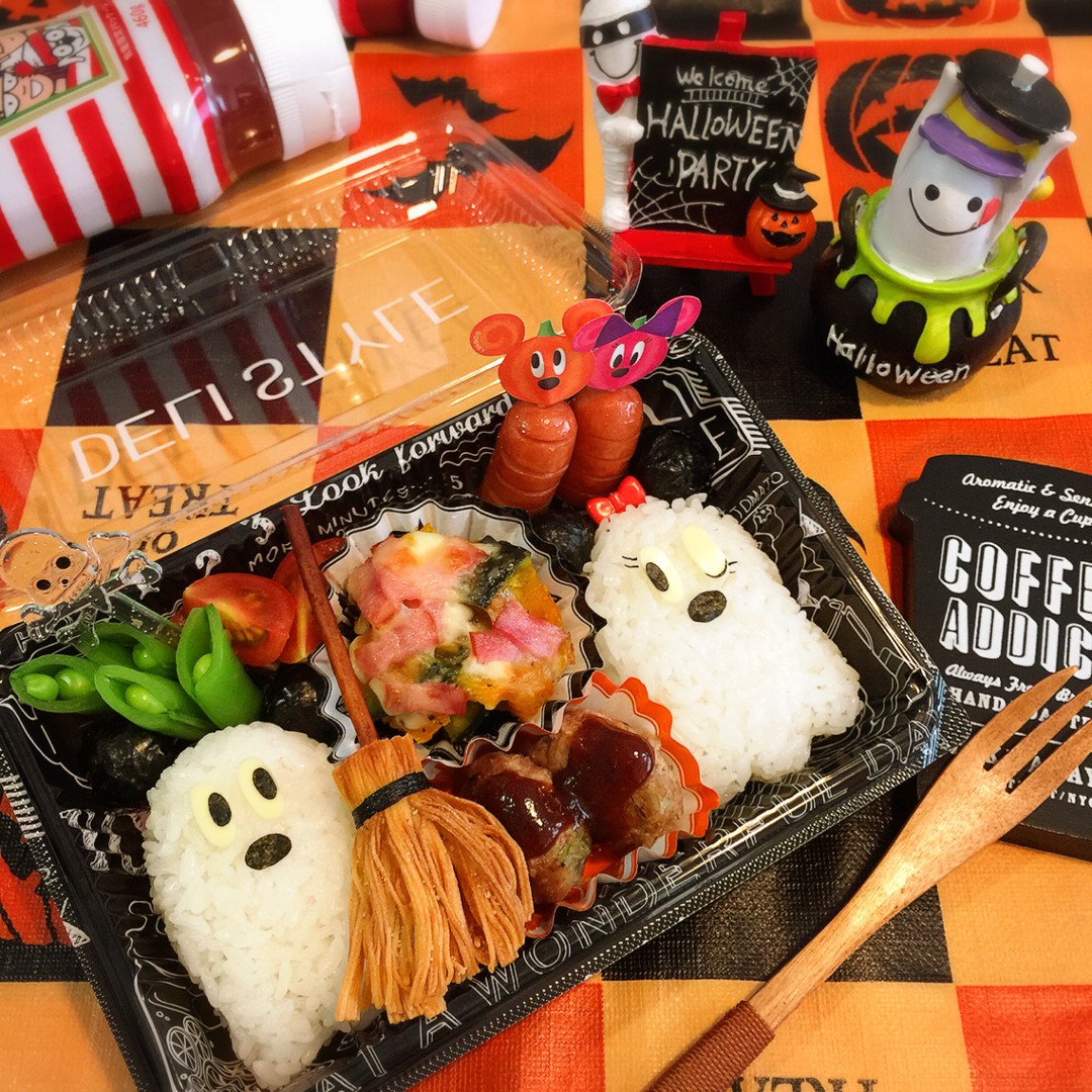 おばけミッキー＆ミニー2016弁当♡