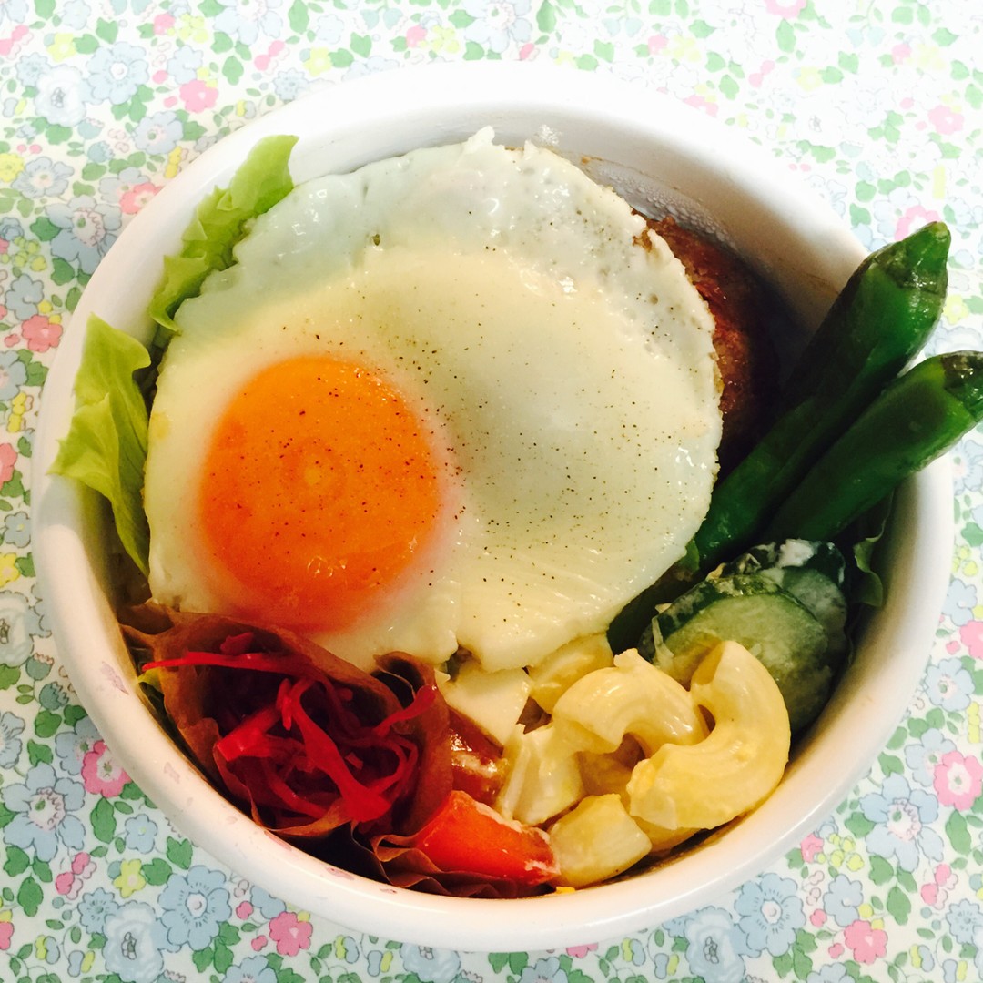 ハンバーグのっけ丼