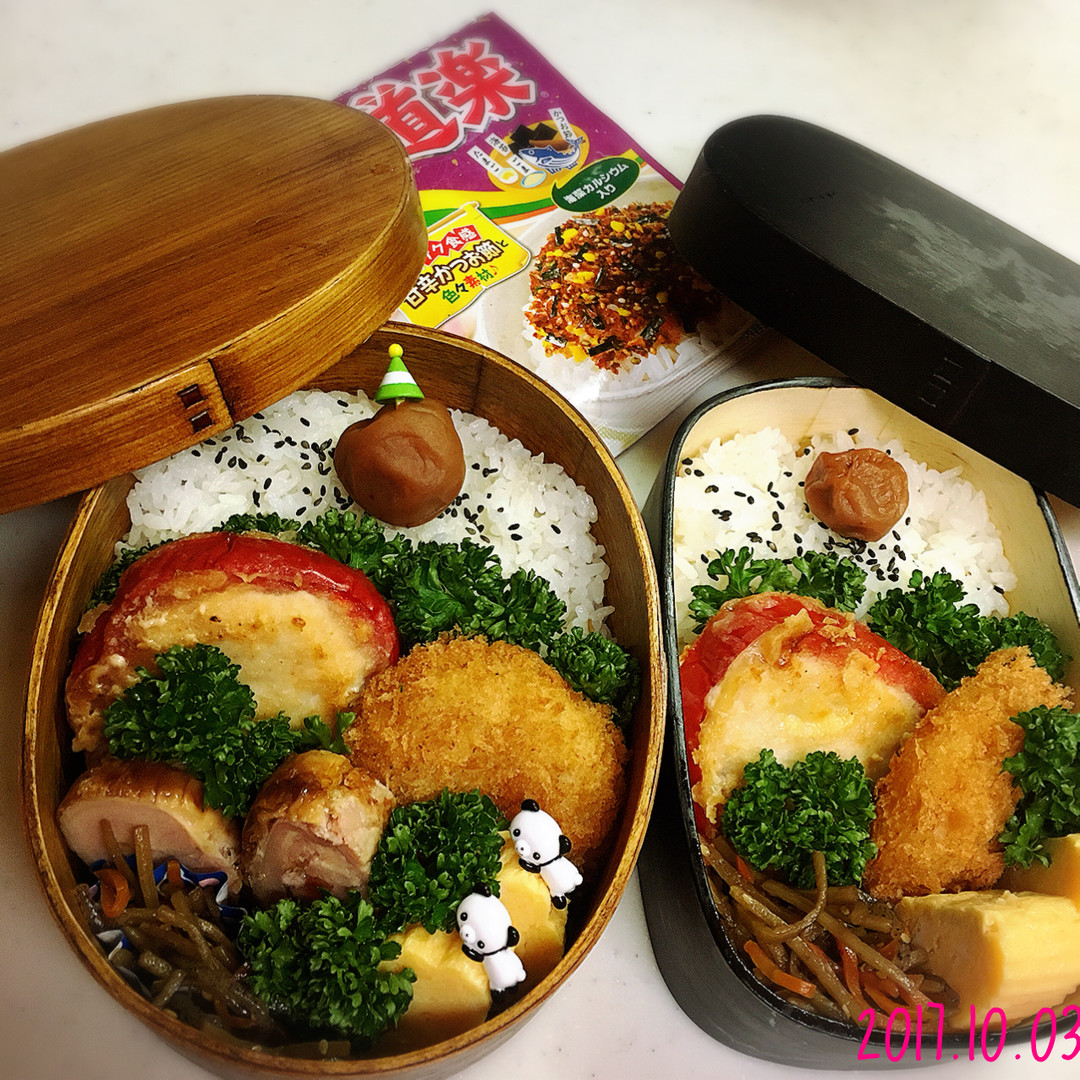 パプリカ肉詰め弁当