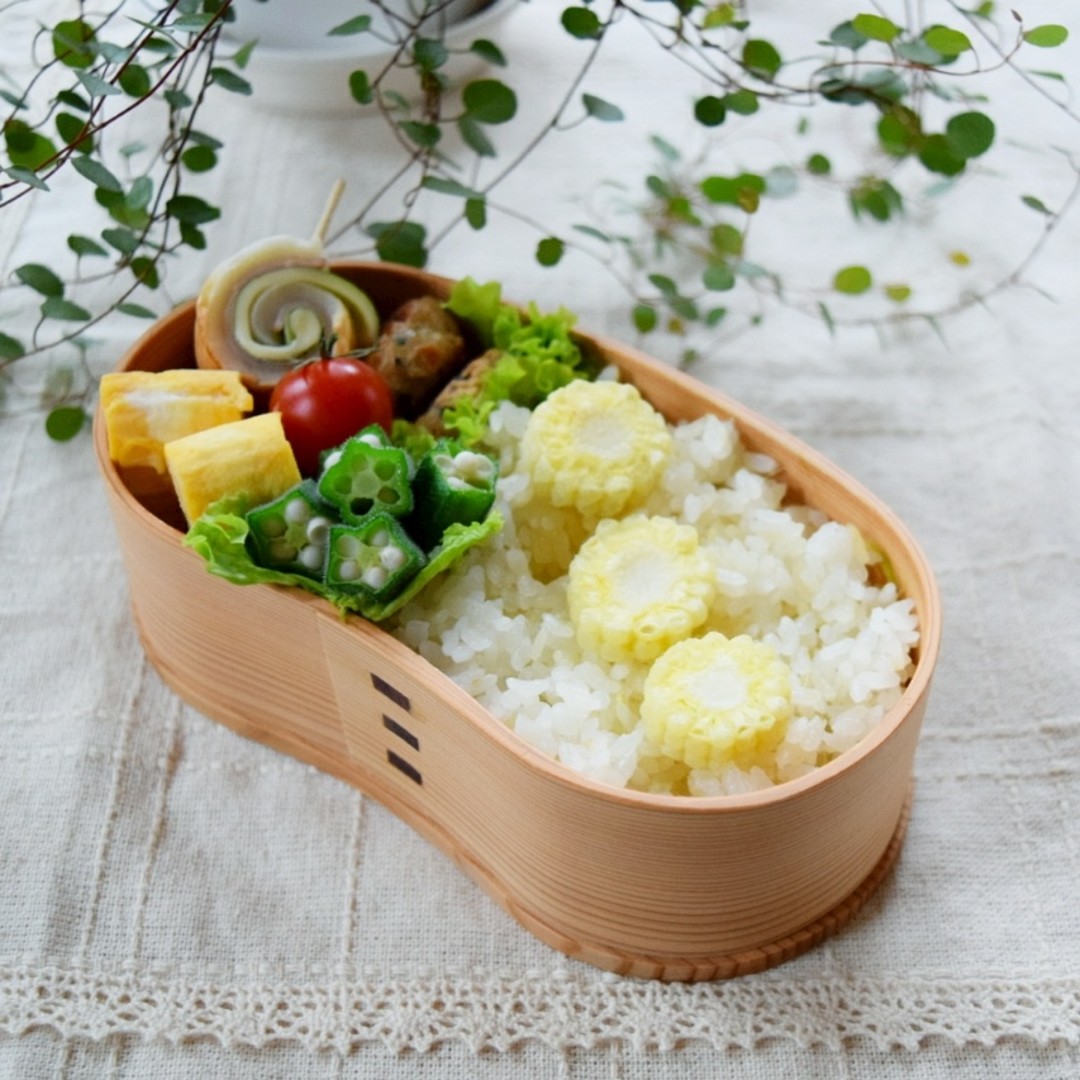 ヤングコーンの炊き込みご飯弁当