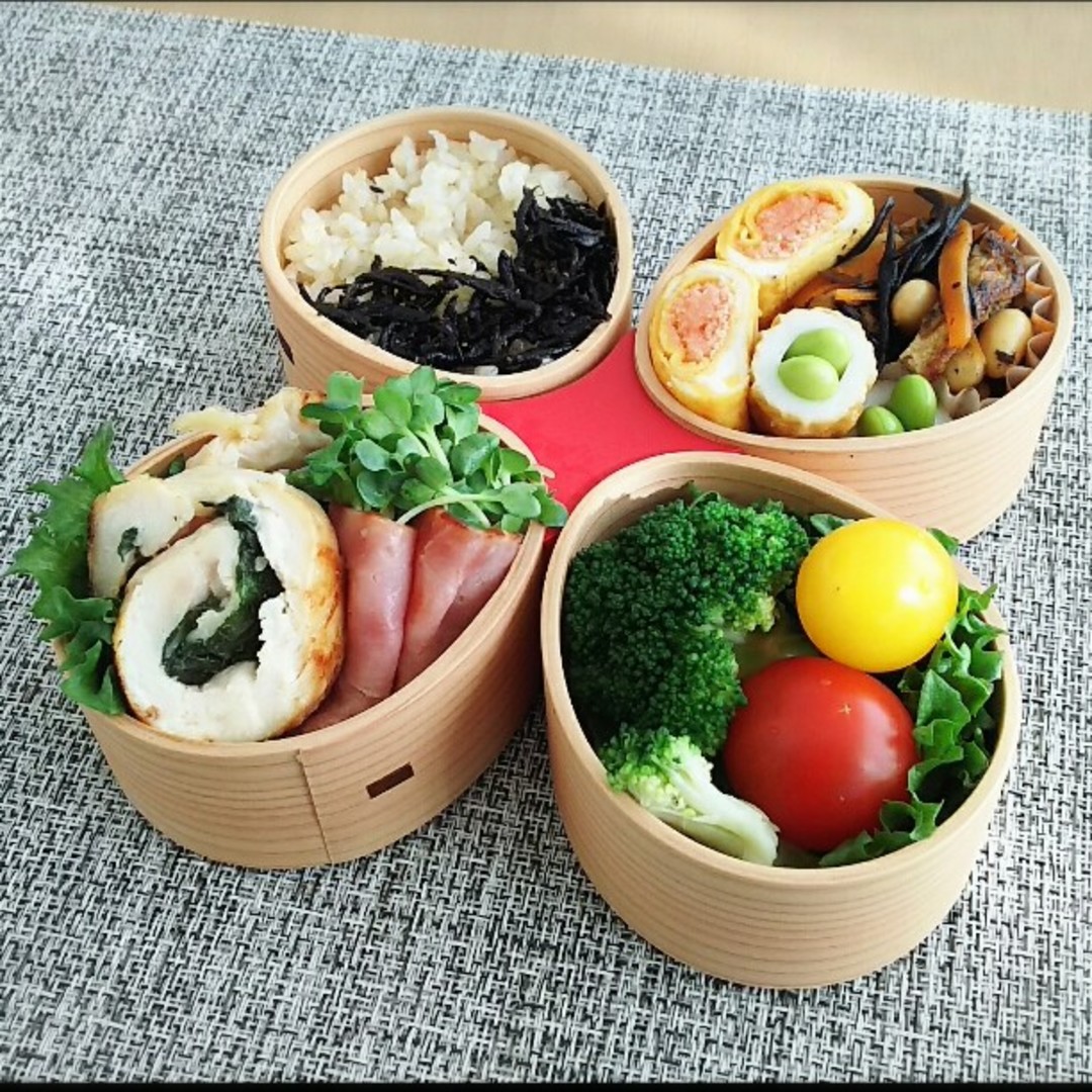 ささみの大葉とチーズロール弁当