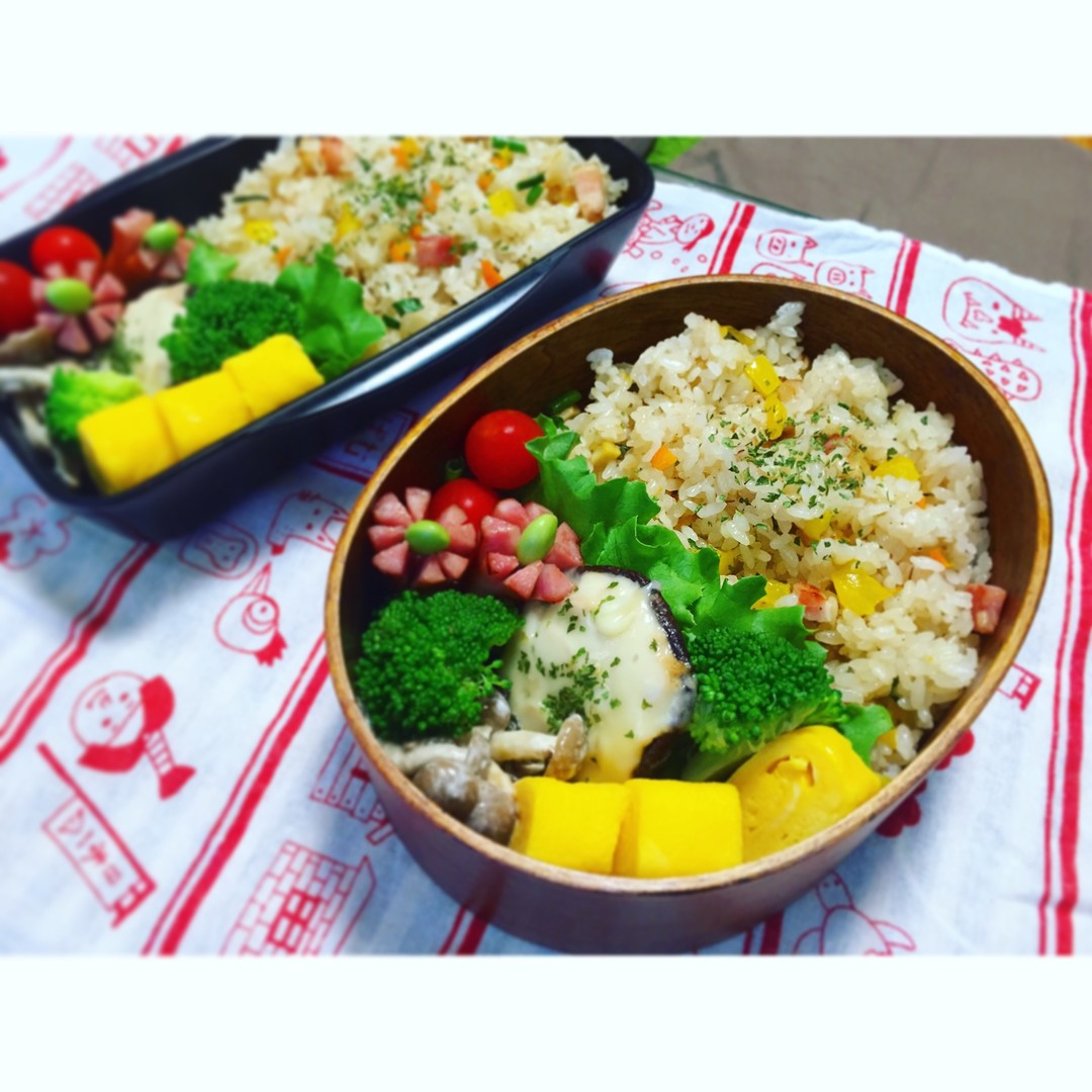洋風チャーハン弁当♡