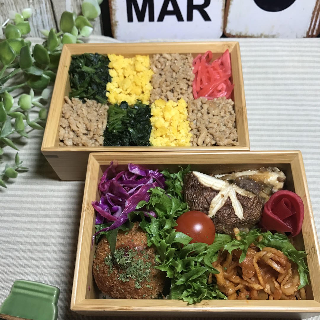 モザイクそぼろ弁当