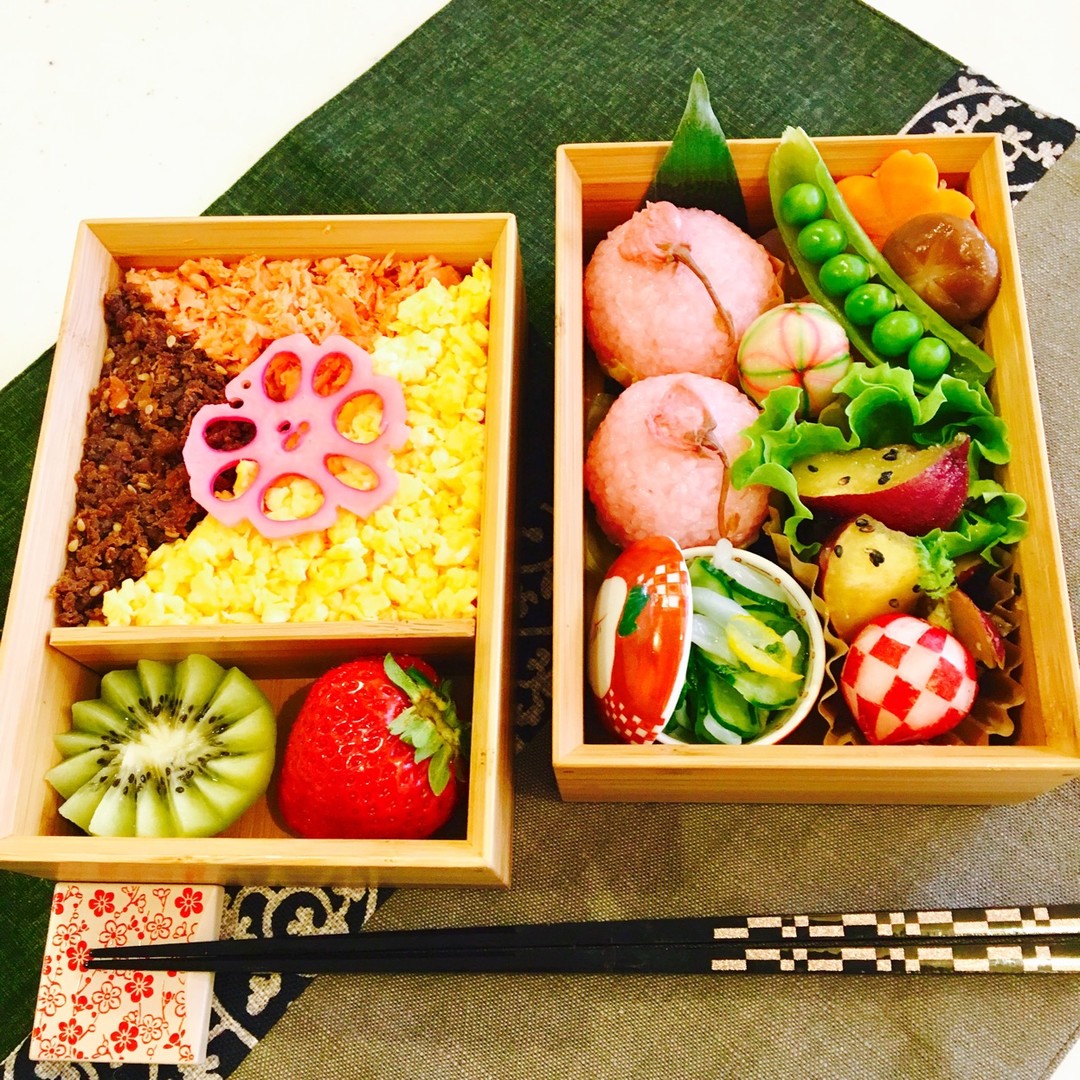 初めましてのお弁当🌸