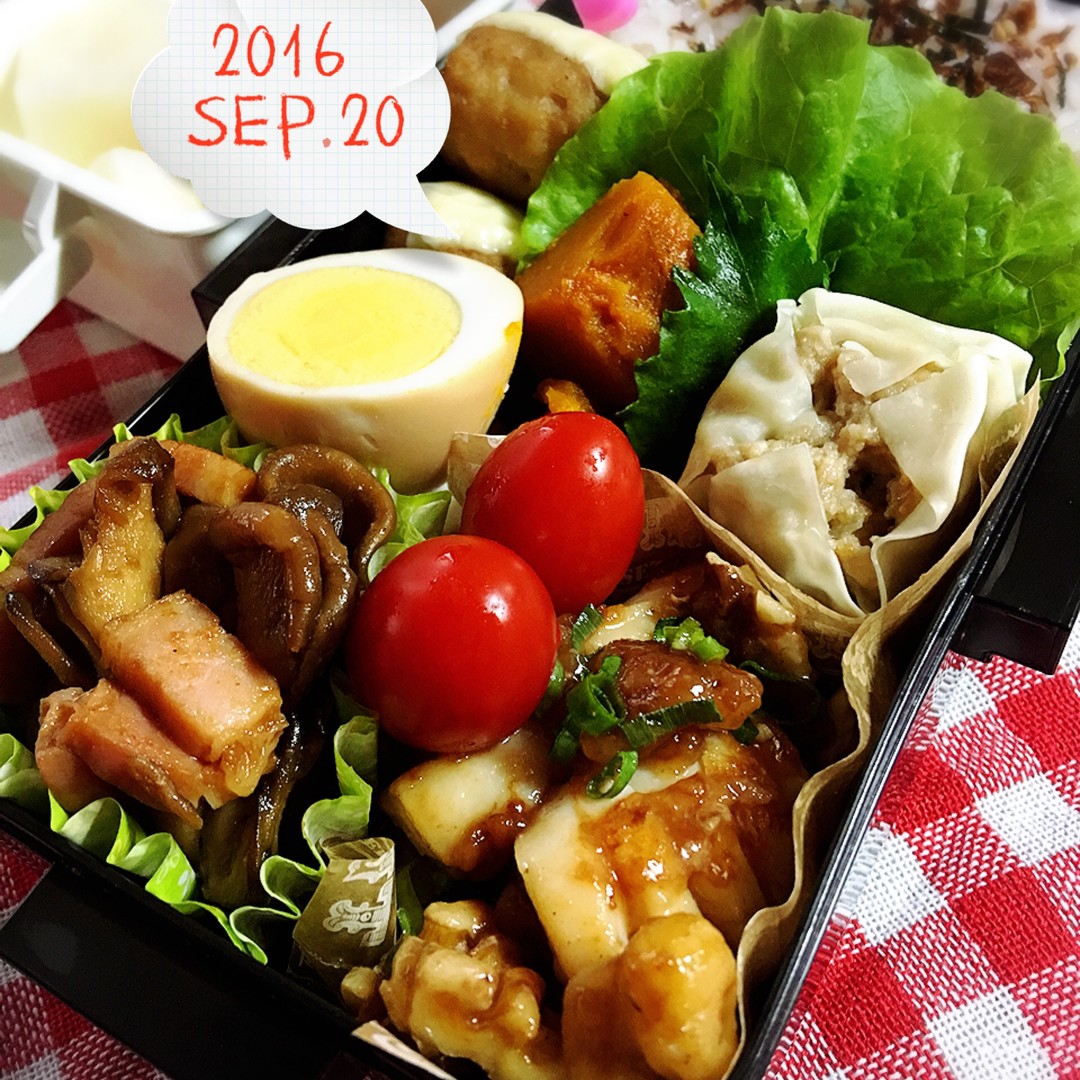 高1息子弁当🍱  おかずモリモリです(๑>艸<)♡