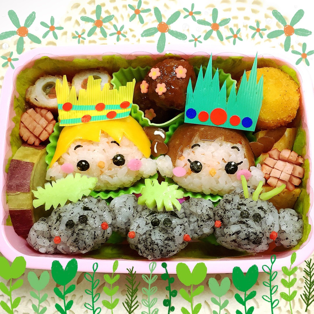 ツムツム アナと雪の女王トロールセット キャラ弁