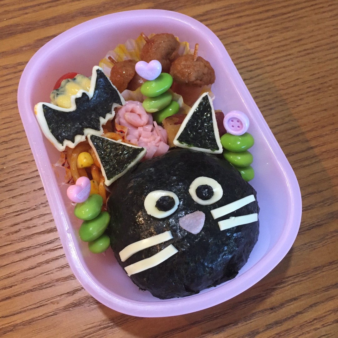 黒猫ハロウィン弁当