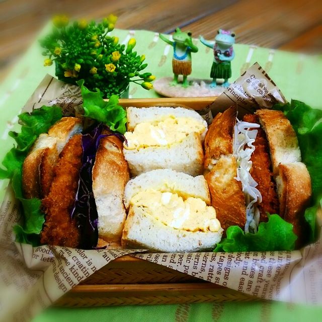 旦那さんの朝ごパン弁当♪