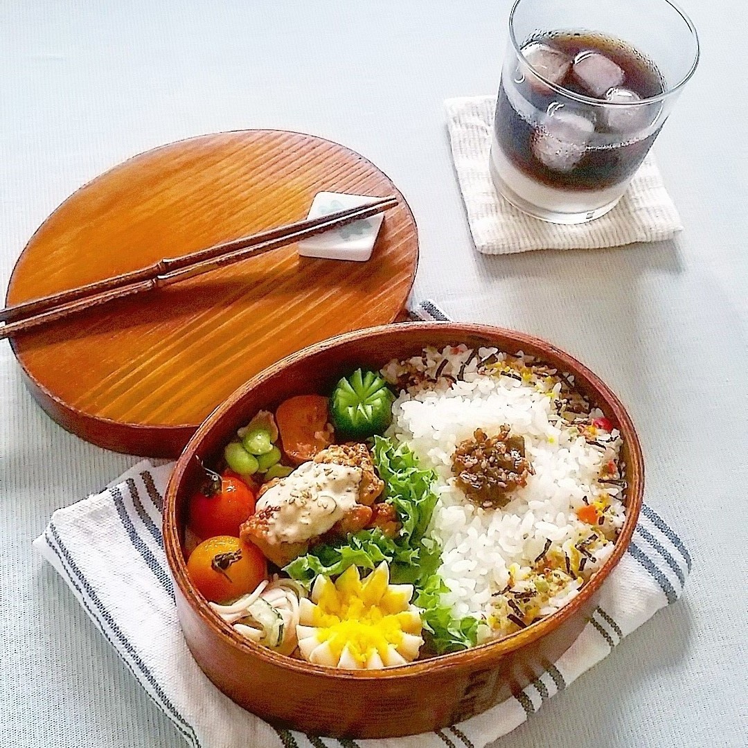 タルタル風チキンといろいろ弁当