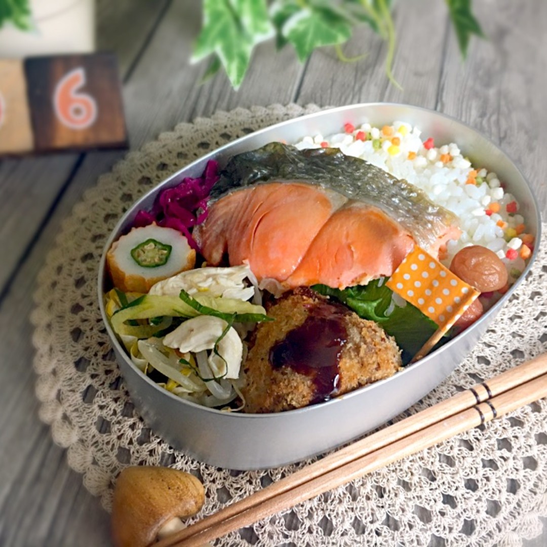 紅鮭のっけ弁当