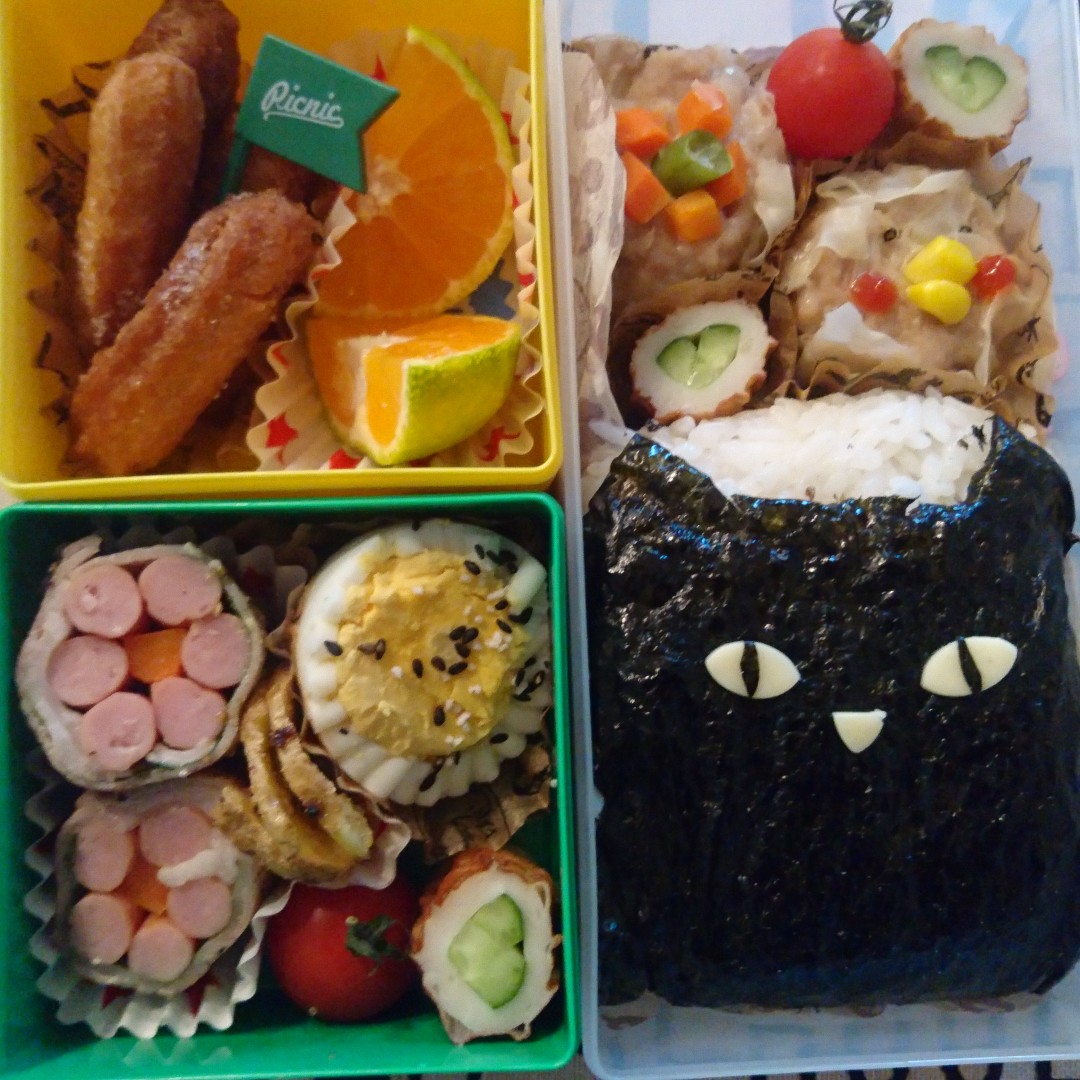 黒猫シューマイ弁当
