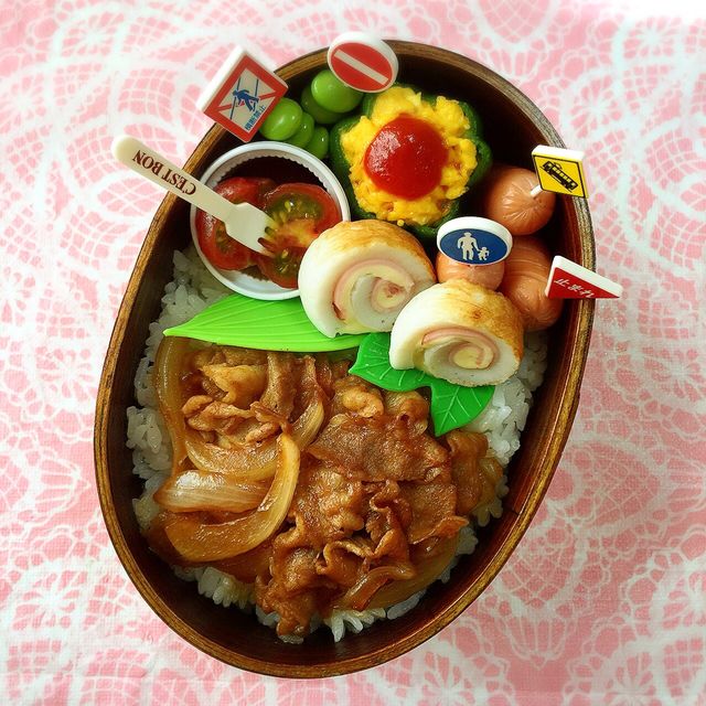 交通ルールを守ろう弁当♡