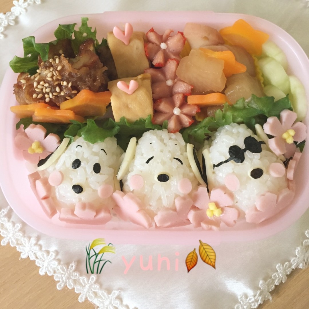 🌾秋桜とスネーピー弁当🍂