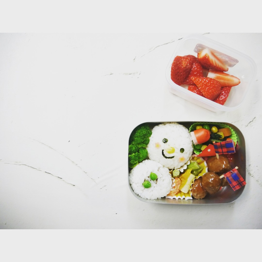 雪だるま弁当